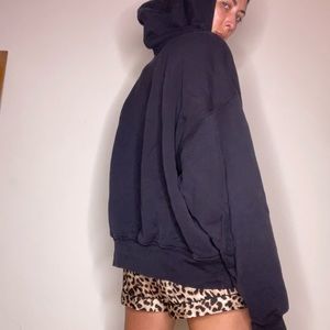 YZY Oversized Black Hoodie